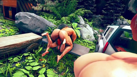 ¡La travesti cachonda LuckyLynx convierte el viaje de camping en una salvaje aventura anal! gratis travesti porno